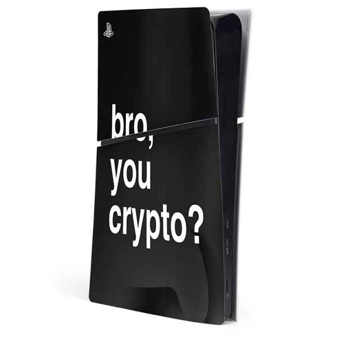 Bro You Crypto PS5 Slim Digital Edition Console Skin