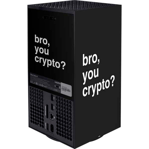 Bro You Crypto Xbox Series X Bundle Skin
