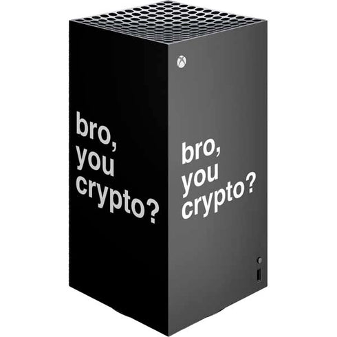 Bro You Crypto XBox Series X Digital Edition Console Skin