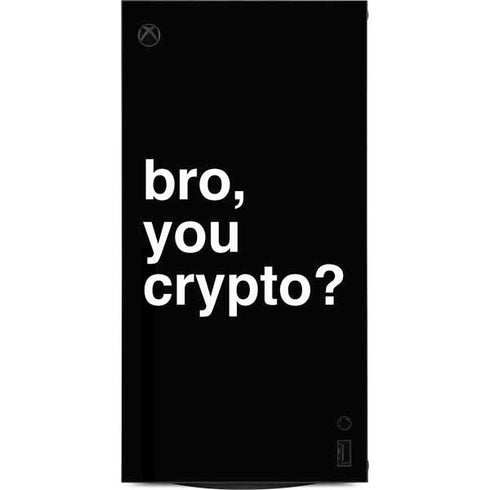 Bro You Crypto XBox Series X Digital Edition Console Skin