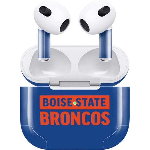 Boise State University Broncos Apple AirPods (3rd Gen 2021) Skin