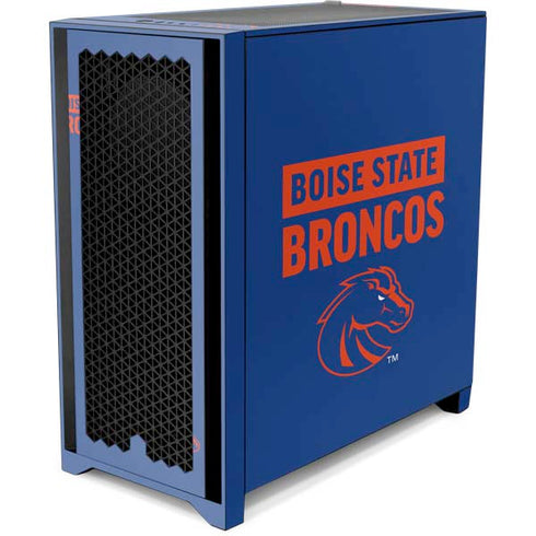 Boise State University Broncos Corsair 4000D Tempered Glass Mid-Tower ATX Case Skin