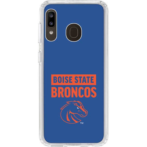 Boise State University Broncos Galaxy A20 Clear Case
