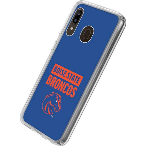 Boise State University Broncos Galaxy A20 Clear Case