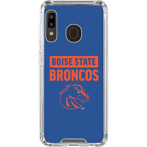 Boise State University Broncos Galaxy A30 Clear Case