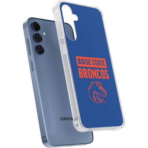 Boise State University Broncos Galaxy A55 5G Clear Case