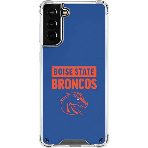 Boise State University Broncos Galaxy S21 Plus 5G Clear Case
