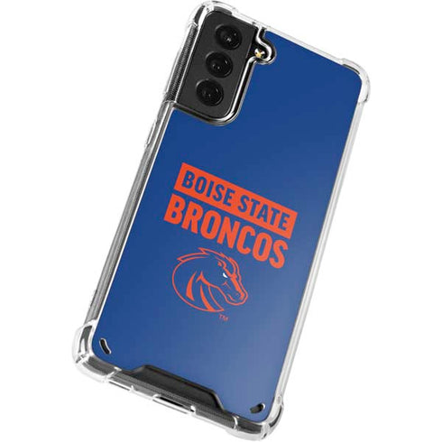 Boise State University Broncos Galaxy S21 Plus 5G Clear Case