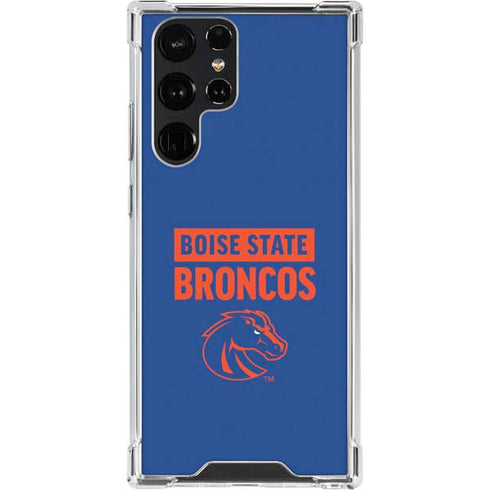 Boise State University Broncos Galaxy S22 Ultra Clear Case