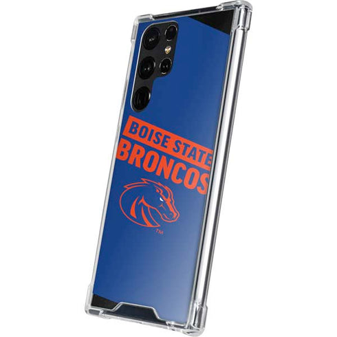 Boise State University Broncos Galaxy S22 Ultra Clear Case