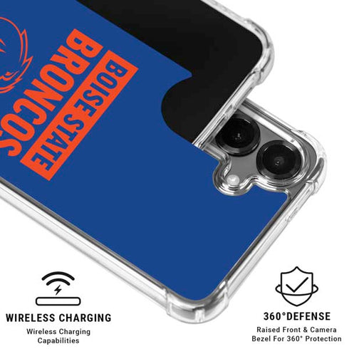 Boise State University Broncos Galaxy S26 Plus Clear Case