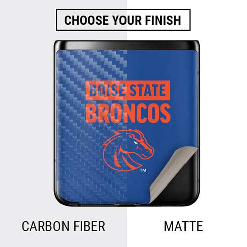 Boise State University Broncos Galaxy Z Flip Skin