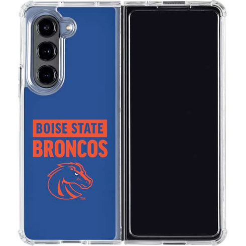 Boise State University Broncos Galaxy Z Fold5 5G Clear Case
