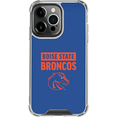 Boise State University Broncos iPhone 13 Pro Clear Case