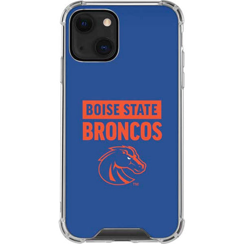 Boise State University Broncos iPhone 14 Plus Clear Case