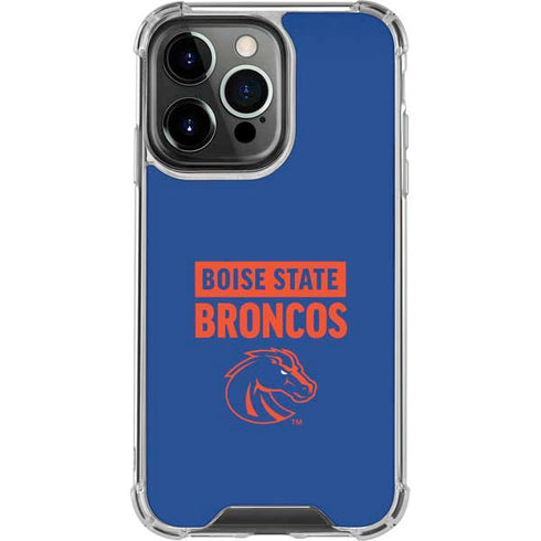 Boise State University Broncos iPhone 14 Pro Clear Case