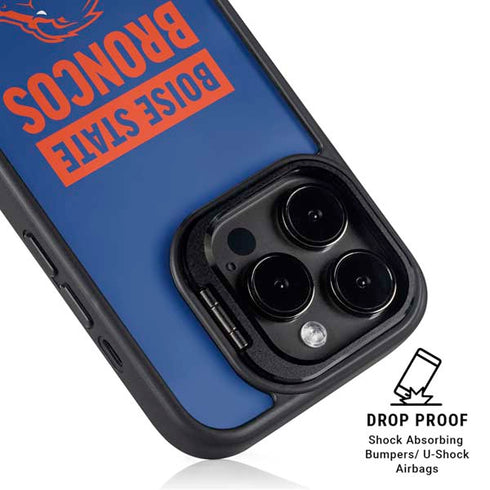 Boise State University Broncos iPhone 14 Pro Max Kickstand Case