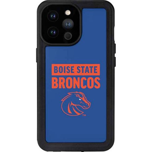 Boise State University Broncos iPhone 14 Pro Max Waterproof Case