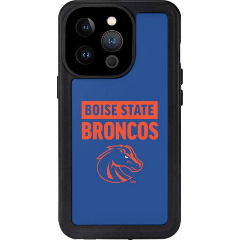 Boise State University Broncos iPhone 14 Pro Waterproof Case