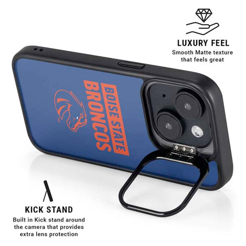 Boise State University Broncos iPhone 15 Kickstand Case