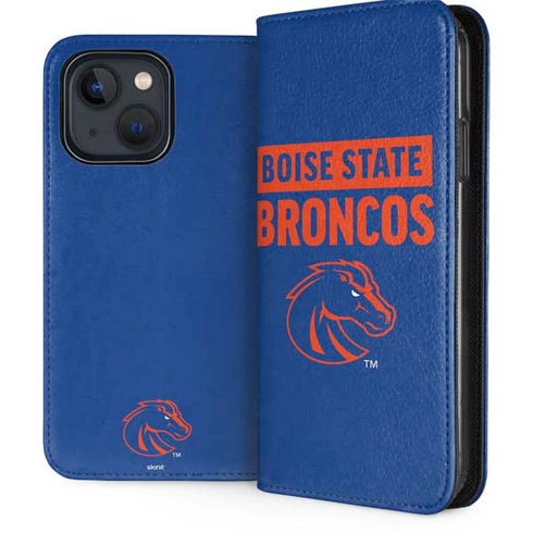 Boise State University Broncos iPhone 15 Plus Folio Case