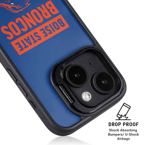 Boise State University Broncos iPhone 15 Plus Kickstand Case