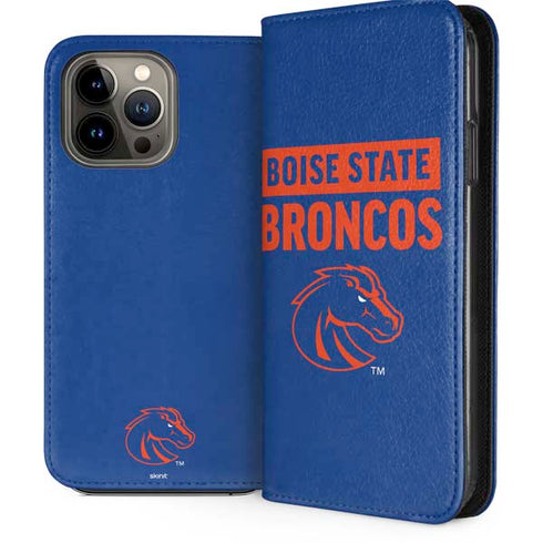 Boise State University Broncos iPhone 15 Pro Max Folio Case