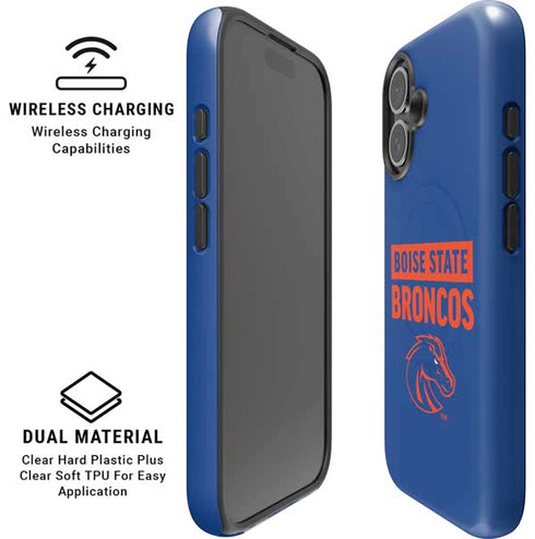 Boise State University Broncos iPhone 16 Magsafe Impact Case