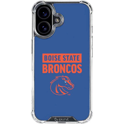 Boise State University Broncos iPhone 16 Plus Clear Case