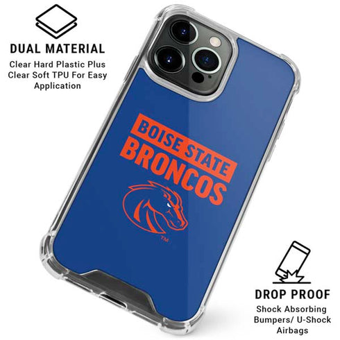 Boise State University Broncos iPhone 16 Pro Max Clear Case