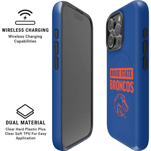 Boise State University Broncos iPhone 16 Pro Max Magsafe Impact Case