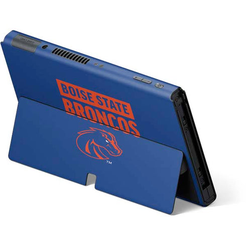 Boise State University Broncos Nintendo Switch OLED (2021) Skin