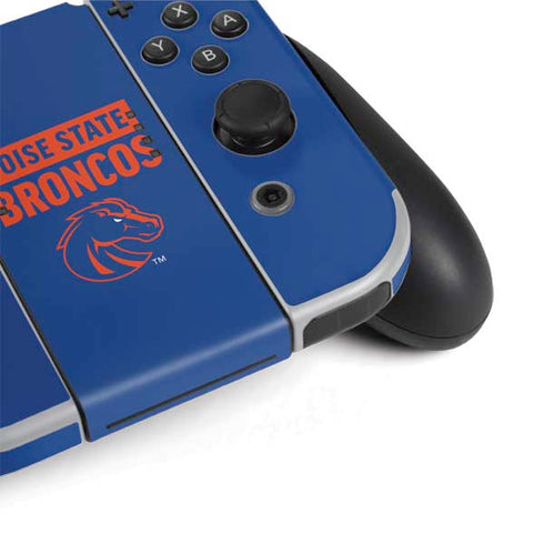 Boise State University Broncos Nintendo Switch OLED (2021) Skin
