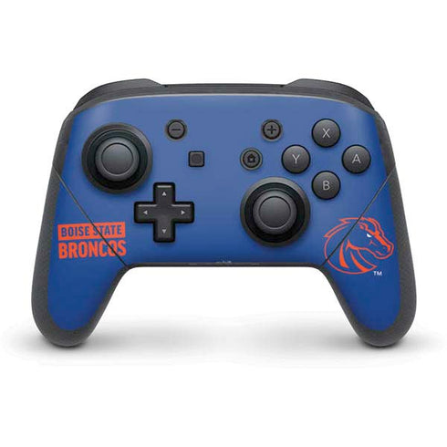 Boise State University Broncos Nintendo Switch Pro Controller Skin