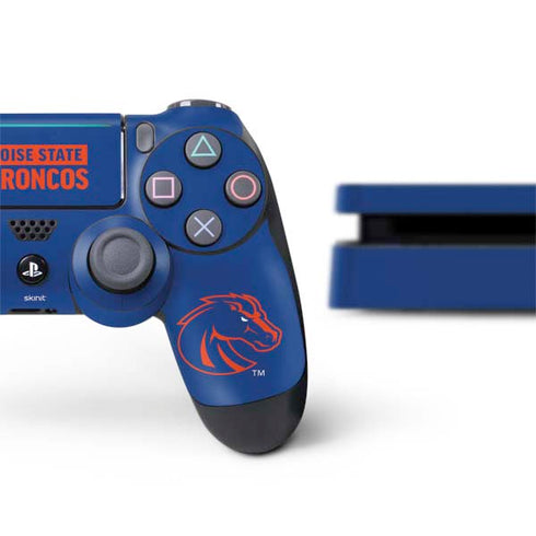 Boise State University Broncos PS4 Slim Bundle Skin