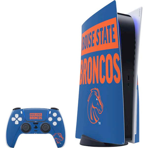 Boise State University Broncos PS5 Bundle Skin