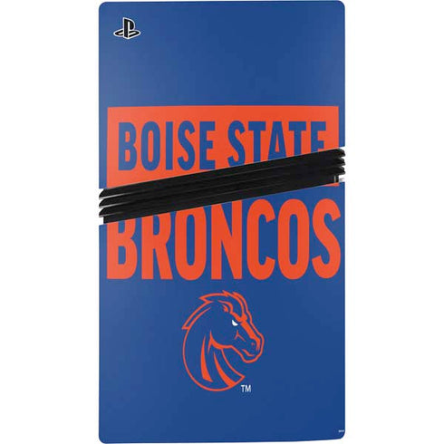 Boise State University Broncos PS5 Pro Bundle Skin