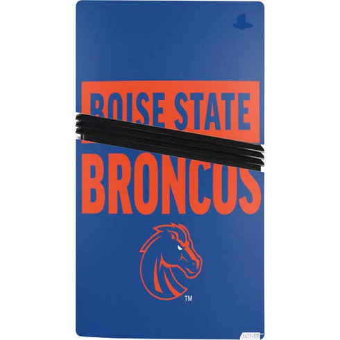 Boise State University Broncos PS5 Pro Bundle Skin