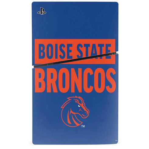 Boise State University Broncos PS5 Slim Disk Console Skin