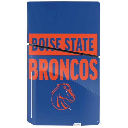 Boise State University Broncos PS5 Slim Disk Console Skin