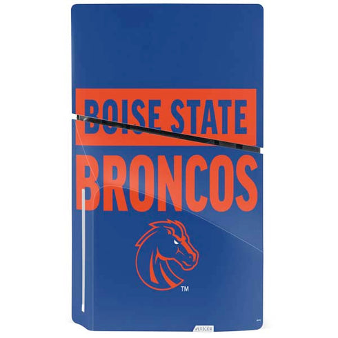 Boise State University Broncos PS5 Slim Disk Bundle Skin