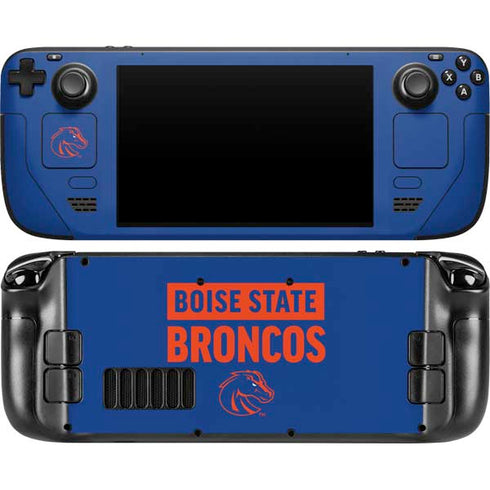 Boise State University Broncos Steam Deck Handheld Gaming Computer OLED Skin