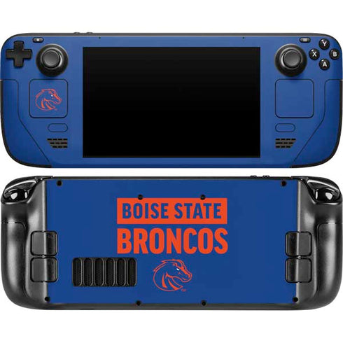 Boise State University Broncos Steam Deck Handheld Gaming Computer Skin