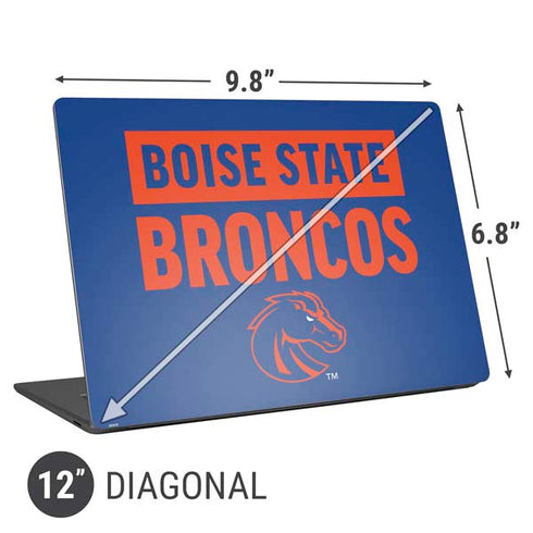 Boise State University Broncos Universal Laptop 12in (9.8 x 6.8in) Skin