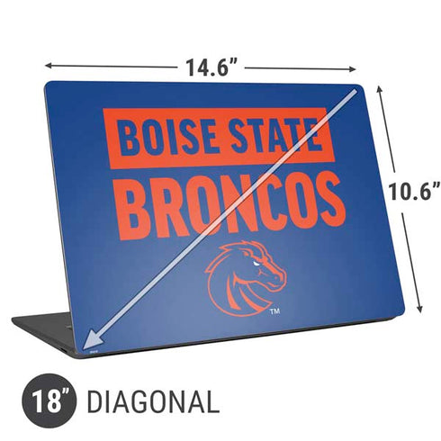 Boise State University Broncos Universal Laptop 18in (14.6 x 10.6in) Skin