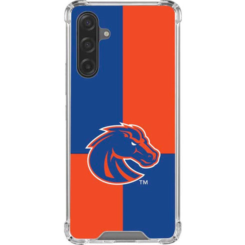 Boise State University Broncos Checkered Galaxy A17 Clear Case