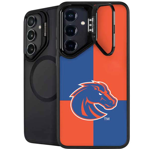 Boise State University Broncos Checkered Galaxy S26 Plus Kickstand Case