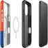 Boise State University Broncos Checkered iPhone 16 Magsafe Impact Case