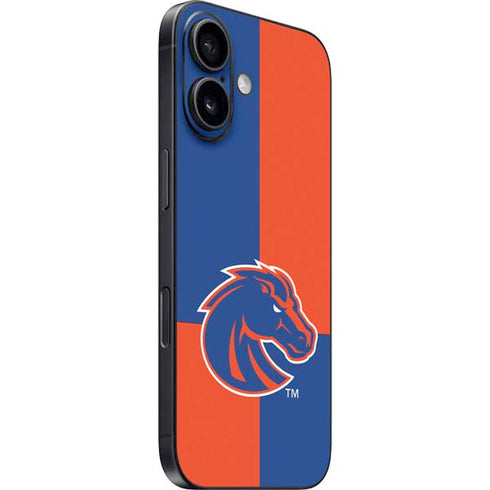 Boise State University Broncos Checkered iPhone 16 Plus Skin
