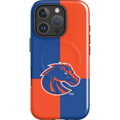 Boise State University Broncos Checkered iPhone 16 Pro Max Magsafe Impact Case